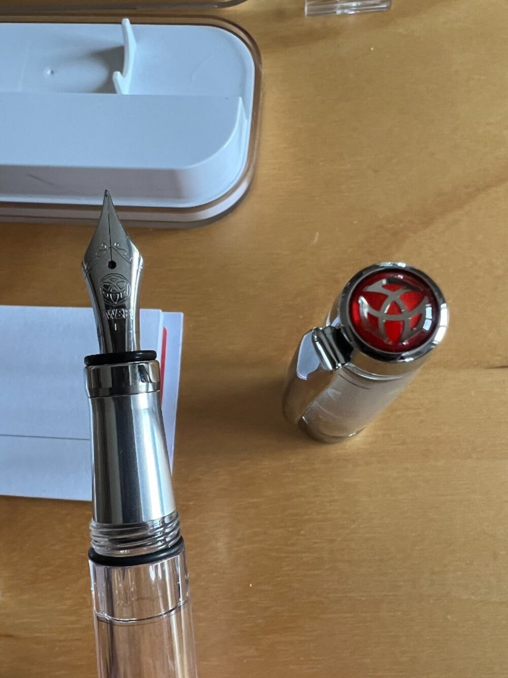 TWSBI Diamond 580 Aluminum Fountain Pen - F Nib - Clear - Picture 16 of 16